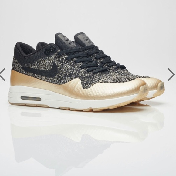 Nike Shoes - Nike Air Max 1 Ultra 2.0 Metallic Black & Gold | 9